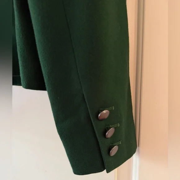 saint laurent vintage green wool jacket - Picture 3 of 6